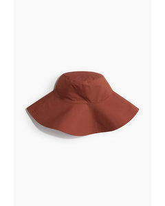 Wide-brim Sun Hat Brown