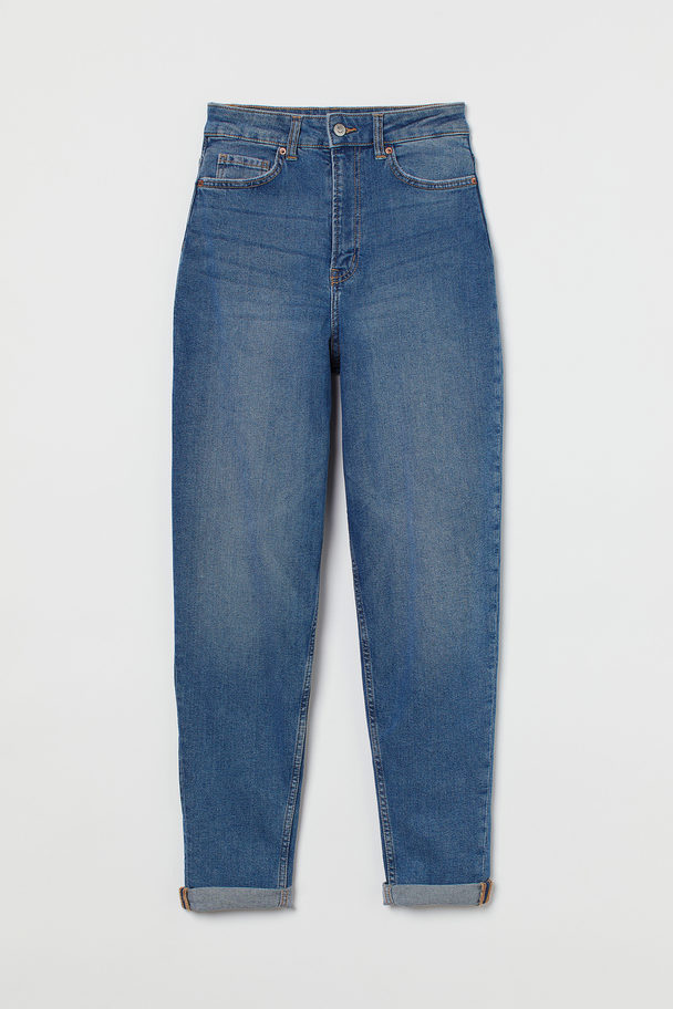 H&M Mom High Ankle Jeans Blue