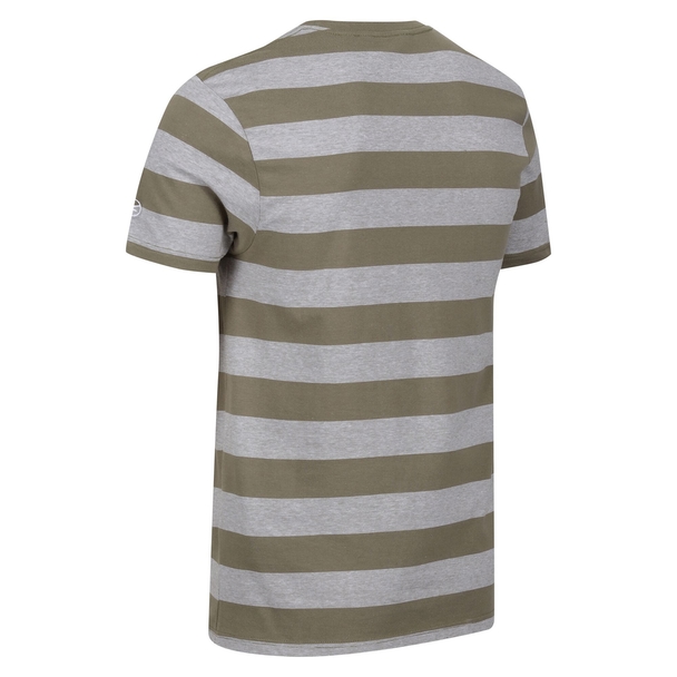 Regatta Regatta Mens Ryeden Striped Coolweave T-shirt
