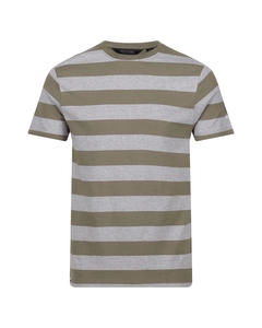 Regatta Mens Ryeden Striped Coolweave T-shirt