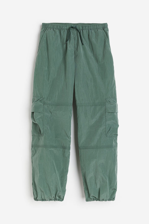 H&M Cargo Sports Trousers Green