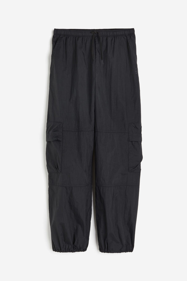 H&M Cargo Sports Trousers Black