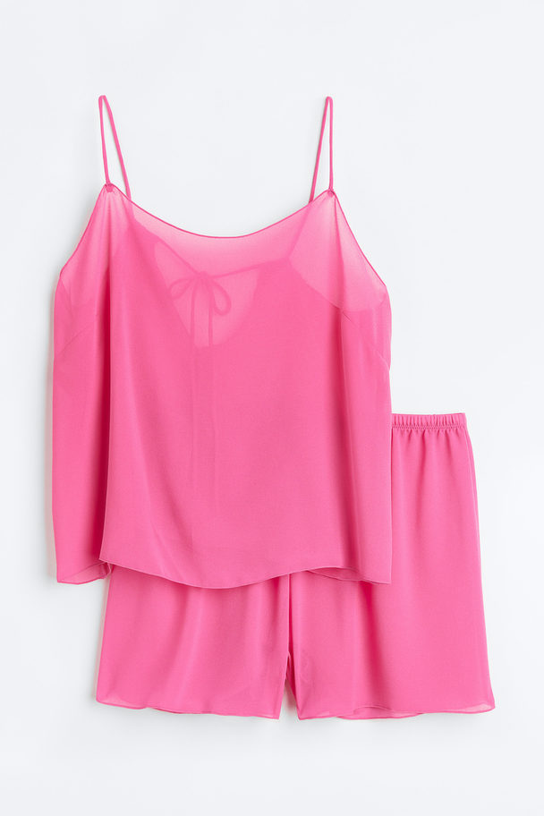 H&M Pyjamatop En -short Roze