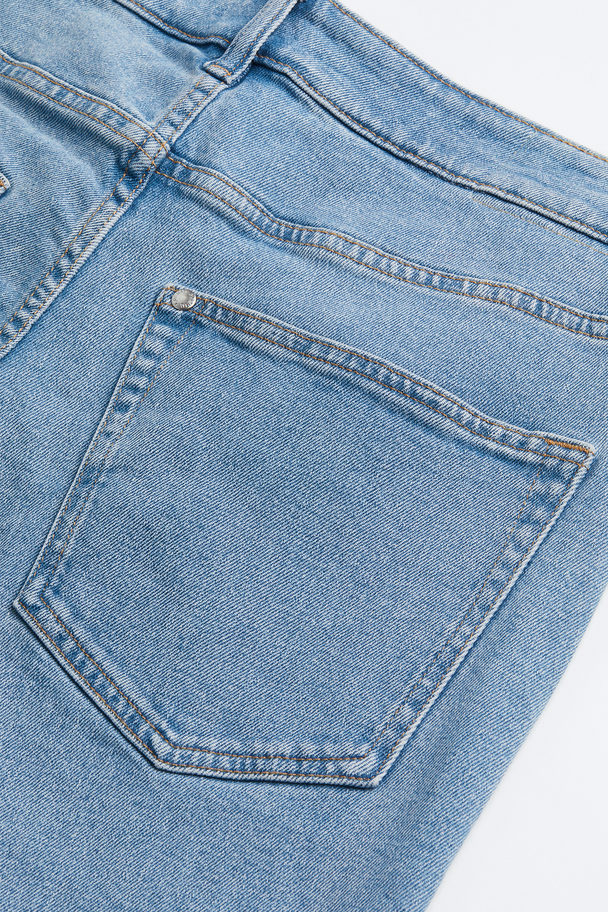 H&M Straight Regular Jeans Hellblau