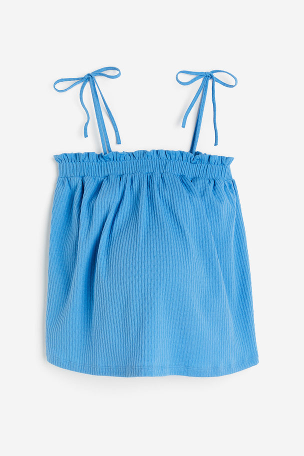 H&M Mama Before & After Strappy Top Blue