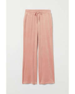 Velour Trousers Pink