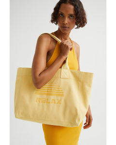 Printed Shopper Yellow/relax