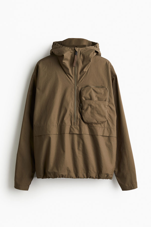 H&M Waterafstotende Anorak Kakigroen