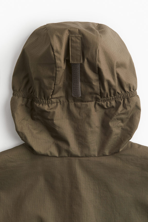 H&M Waterafstotende Anorak Kakigroen