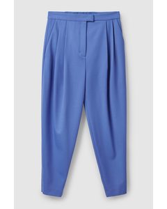 Regular-fit Tapered Trousers Bright Blue