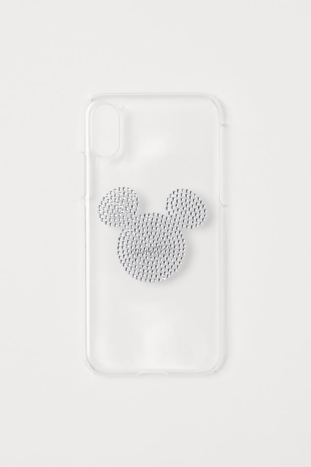 H&M iPhone-Hülle mit Strass Transparent/Micky Maus