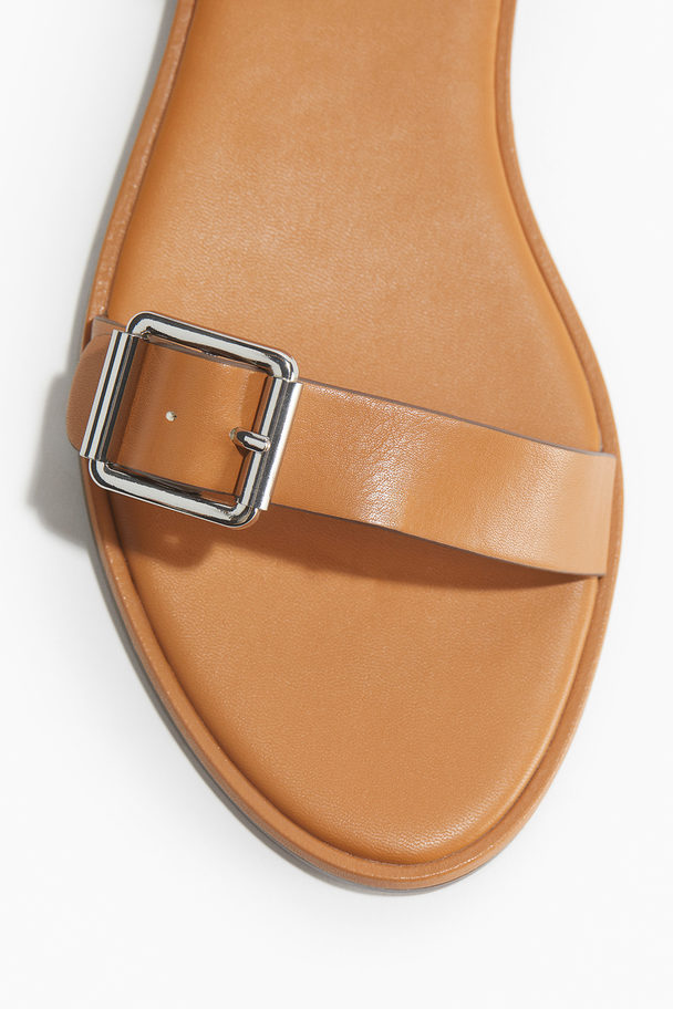 H&M Sandaler Lysebrun