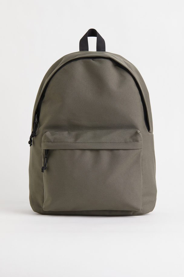 H&M Backpack Dark Khaki Green