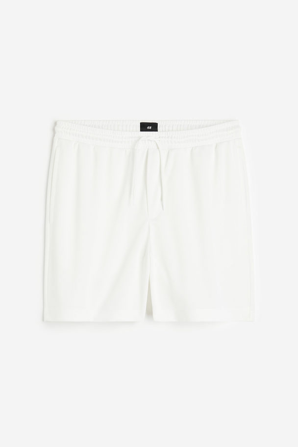 H&M Relaxed Fit Mesh Shorts White