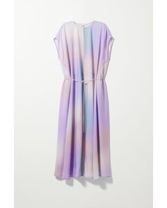 Elsa Kaftan Dress Blurry Lilac