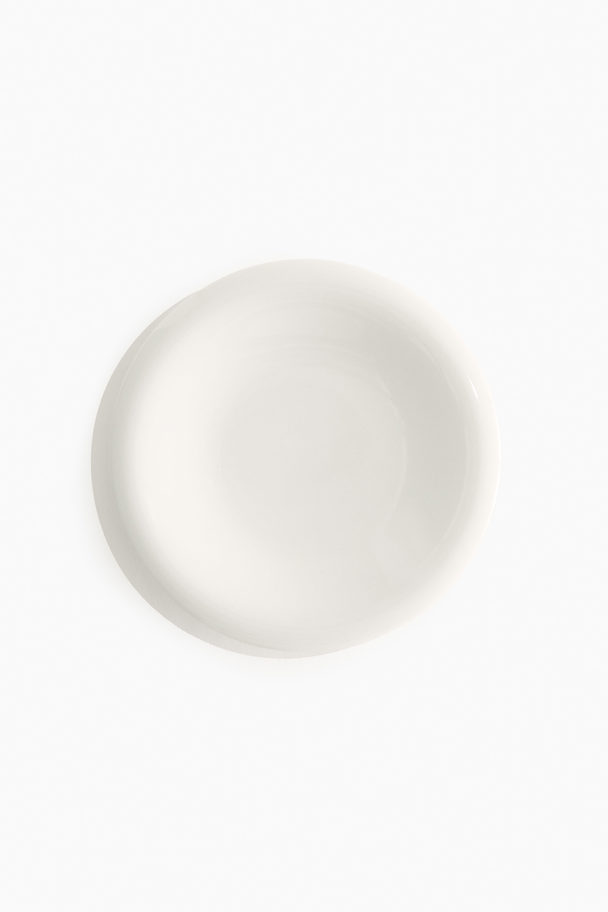 H&M HOME Stoneware Medium Plate White
