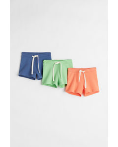 Set Van 3 Shorts Groen/blauw/oranje