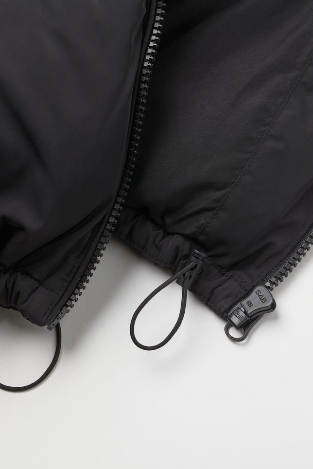 H&M Short Puffer Jacket Black