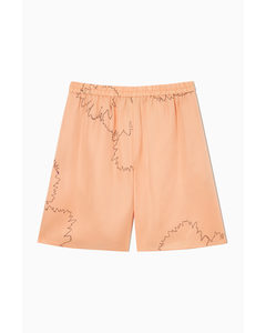 Printed Shorts Light Orange