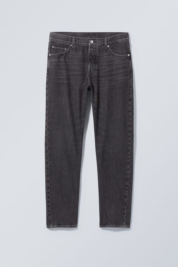 Weekday Barrel Relaxed Tapered Jeans Tar Black