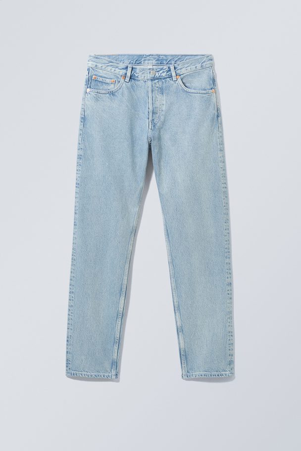 Weekday Barrel Jeans mit lockerem und konisch zulaufendem  Sommerblau