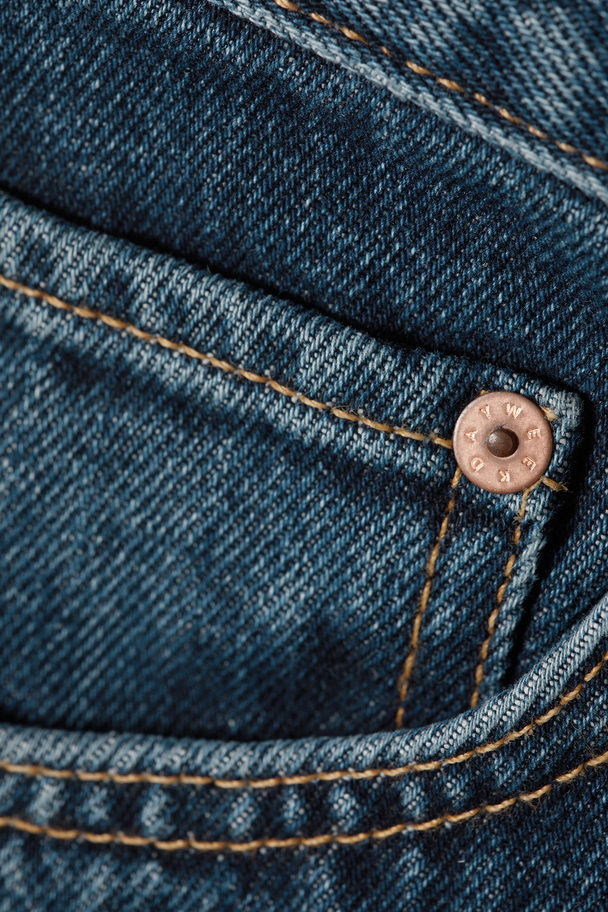Weekday Barrel Relaxed Tapered Jeans Win Blue