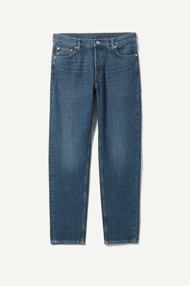 Weekday Barrel Jeans mit lockerem und konisch zulaufendem Bein Teichblau