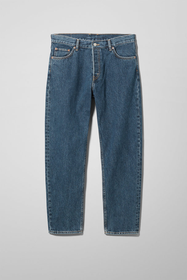 Weekday Barrel Relaxed Tapered Jeans Win Blue