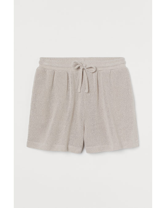 H&M Knitted Shorts Light Beige