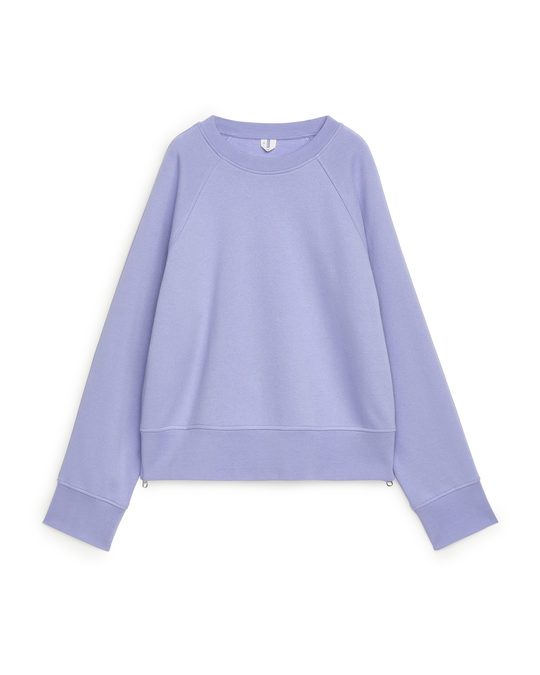 Arket Boxy Sweatshirt Lilac