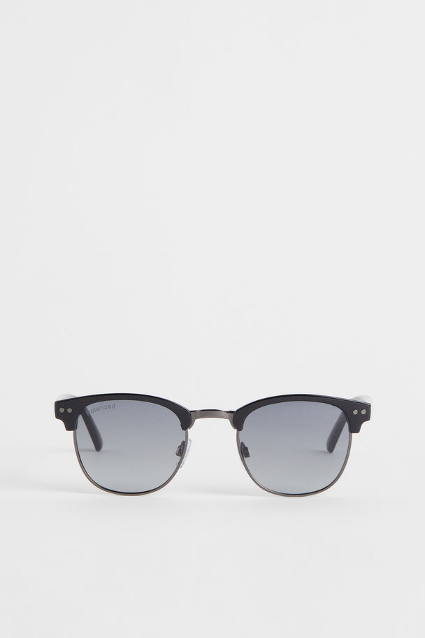 H&M Polarisierende Sonnenbrille Schwarz