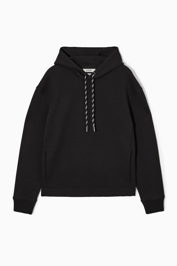 COS Relaxed-fit Scuba Hoodie  Black