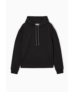 Relaxed-fit Scuba Hoodie Black