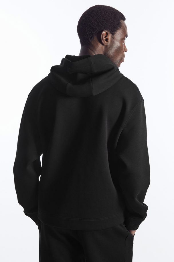 COS Relaxed-fit Scuba Hoodie  Black