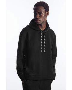 Relaxed-fit Scuba Hoodie  Black