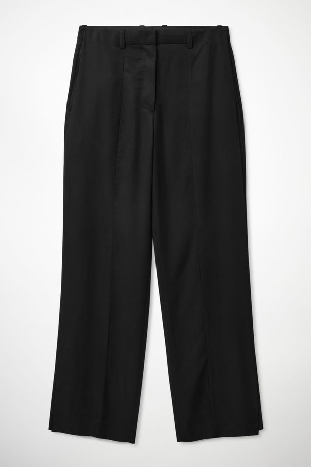 COS Wide-leg Tailored Trousers Black