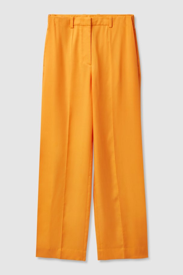 COS Wide-leg Tailored Trousers Bright Orange