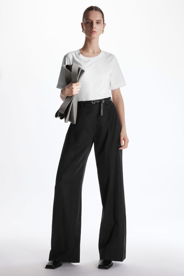 COS Wide-leg Tailored Trousers Black