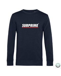 Subprime Sweater Stripe Navy Blau
