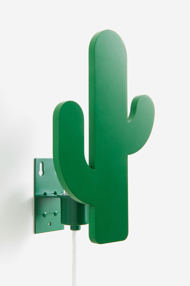 H&M HOME Kaktusförmige Wandleuchte Grün/Kaktus