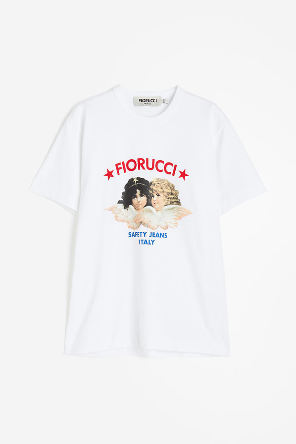 Fiorucci Safety Angels T-shirt Vit
