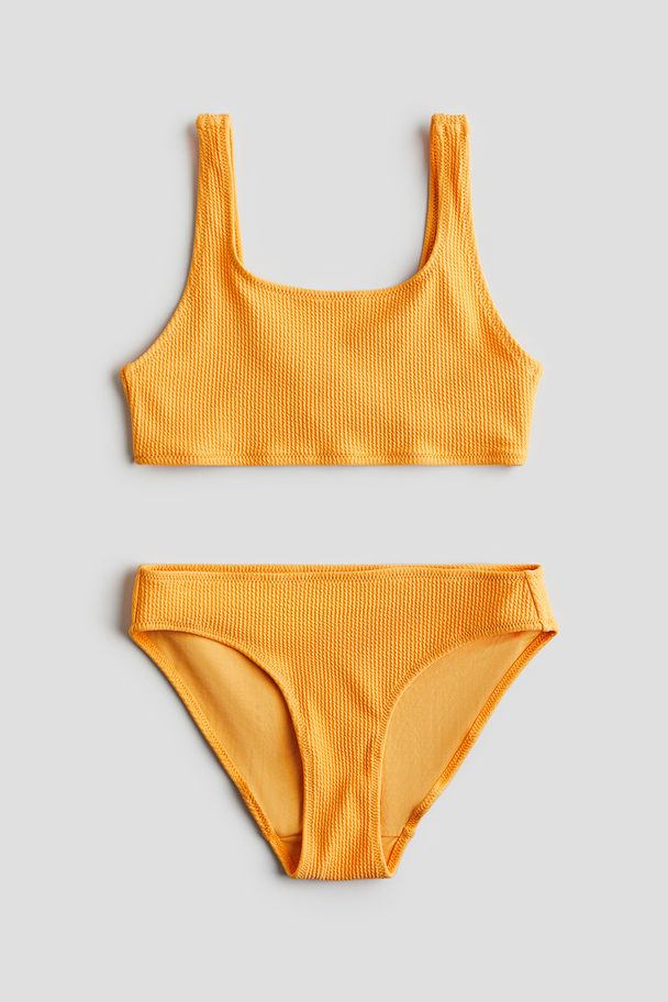 H&M Geribbelde Bikini Oranje