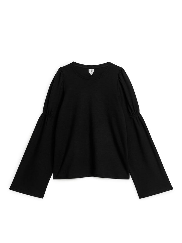 ARKET Lyocell Top Black