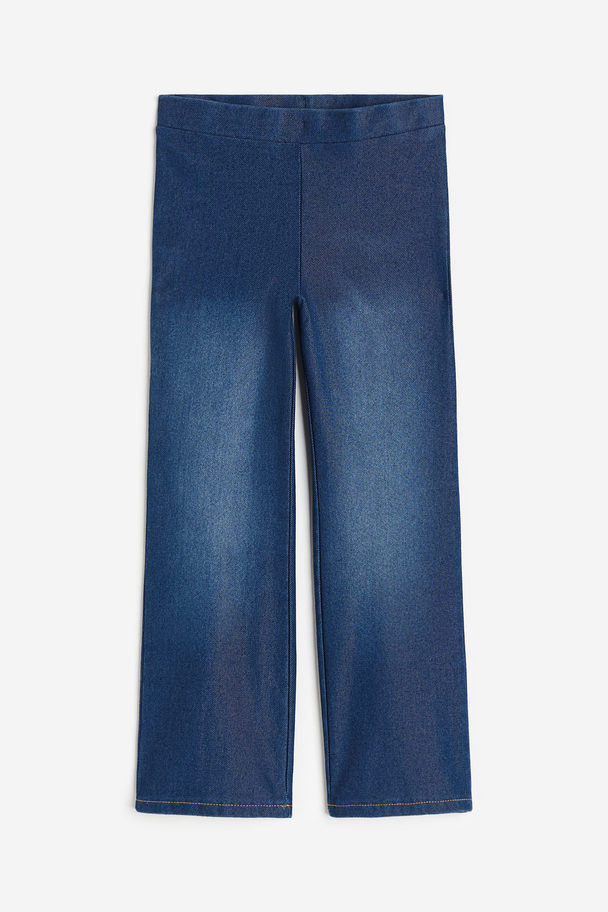 H&M Flared Leggings Dark Blue