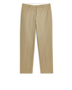 Smal Chinos I Bomull Beige