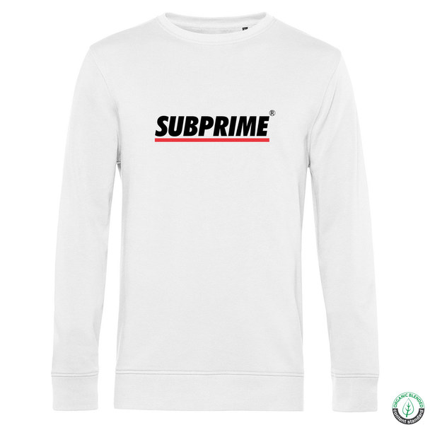Subprime Subprime Sweater Stripe White Weiss