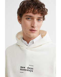 Relaxed Fit Hoodie Cream/new Days