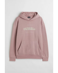 Relaxed Fit Hoodie Pink/club De Demain