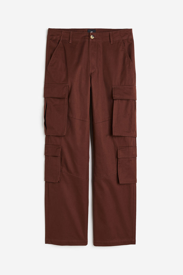 H&M Cargobyxa Relaxed Fit Brun