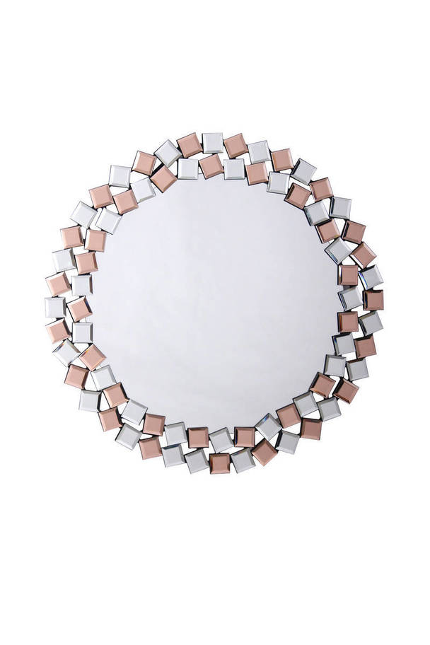 360Living Wall Mirror Mosaic 1825 Silver / Rosé